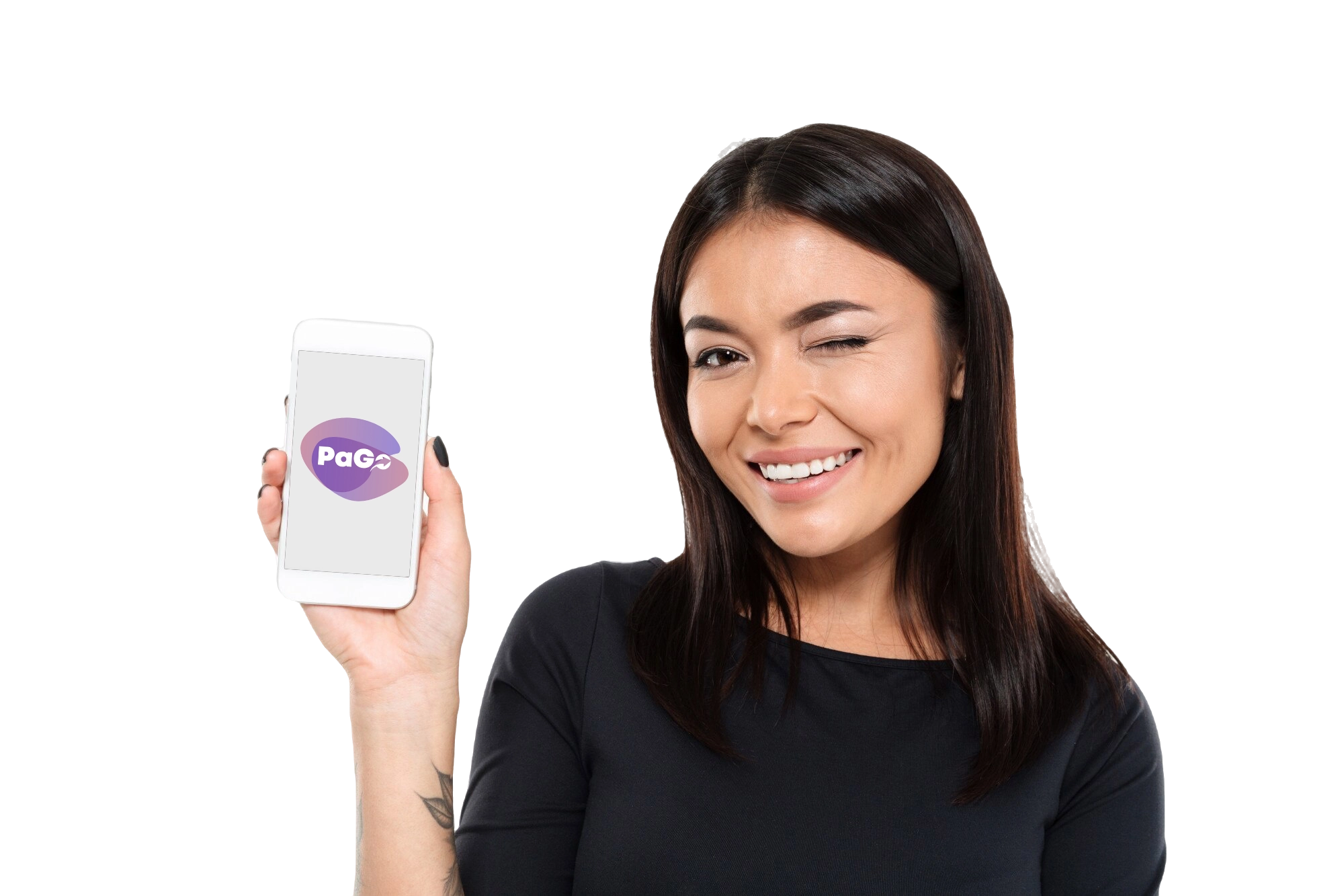cheerful-young-asian-woman-showing-display-mobile-phone copia